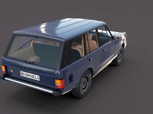 Range Rover Classic с салоном v3 3D Модель