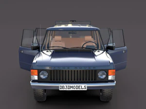 Range Rover Classic с салоном v3 3D Модель