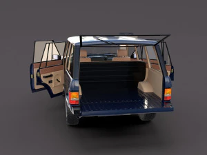 Range Rover Classic с салоном v3 3D Модель