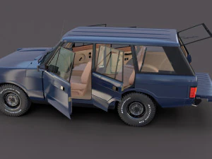 Range Rover Classic с салоном v3 3D Модель