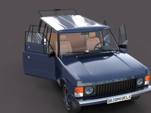 Range Rover Classic с салоном v3 3D Модель