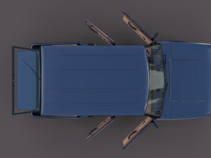 range rover classic with interior v3 3D Model