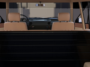 range rover classic with interior v3 3D Model