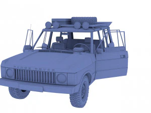 Range Rover Classic с салоном v3 3D Модель