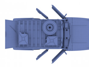 range rover classic with interior v3 3D Model