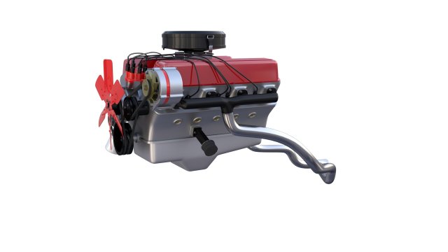 v8 engine Model 3D .c4d .max .obj .3ds .fbx .stl .blend 