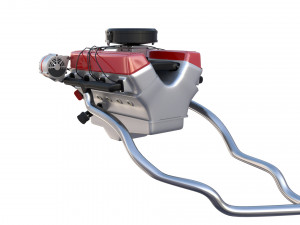v8 engine Model 3D