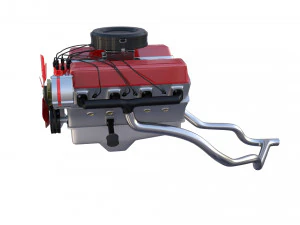v8 engine 3D Model