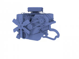 v8 engine 3D Model