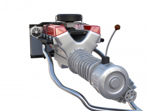 v8 engine assembly Modèle 3D