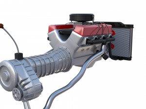 v8 engine assembly Modèle 3D