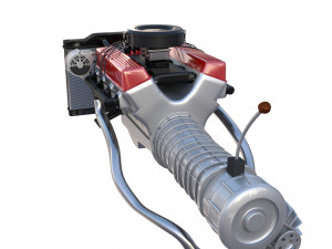 v8 engine assembly Modèle 3D