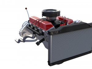 v8 engine assembly Modèle 3D