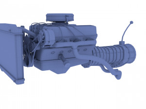 v8 engine assembly Modèle 3D
