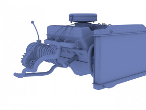v8 engine assembly Modèle 3D