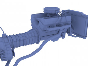 v8 engine assembly Modèle 3D