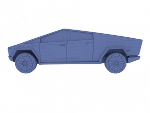 tesla cybertruck 3D 모델