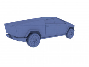 tesla cybertruck 3D 모델
