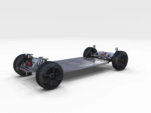 chasis del cybertruck tesla Modelo 3D