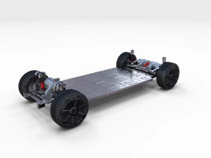 chasis del cybertruck tesla Modelo 3D