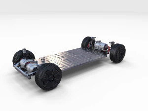 chasis del cybertruck tesla Modelo 3D