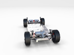 tesla cybertruck chassis 3D Model