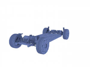 chasis del cybertruck tesla Modelo 3D