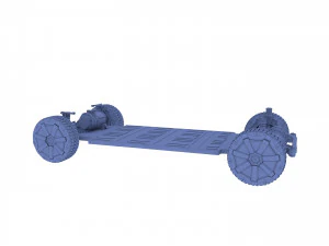 chasis del cybertruck tesla Modelo 3D