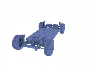 chasis del cybertruck tesla Modelo 3D