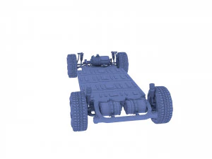 chasis del cybertruck tesla Modelo 3D