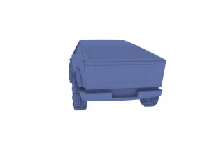 tesla cybertruck with chassis 3D-Modell