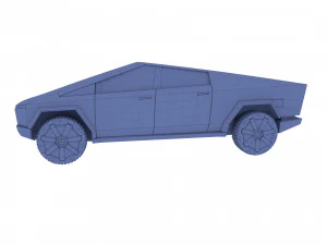 tesla cybertruck with chassis 3D Model