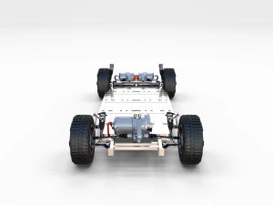 tesla cybertruck with chassis 3D Model