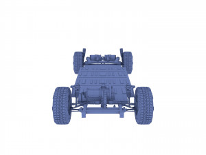 tesla cybertruck with chassis 3D-Modell