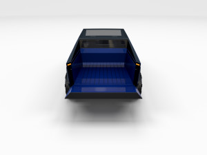 tesla cybertruck blue Modello 3D