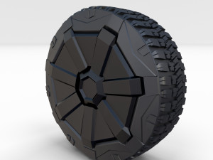 tesla cybertruck wheel 3D Model