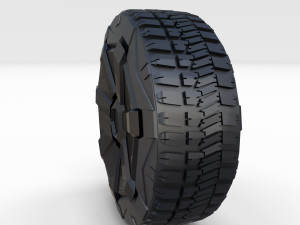 tesla cybertruck wheel 3D 模型