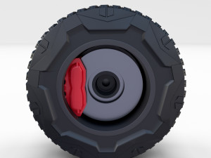 tesla cybertruck wheel 3D 模型