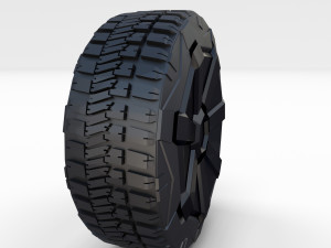 tesla cybertruck wheel 3D 模型