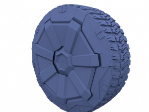 tesla cybertruck wheel 3D 模型