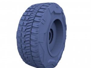 tesla cybertruck wheel 3D 模型