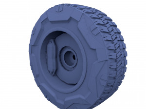 tesla cybertruck wheel 3D 模型