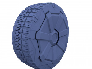 tesla cybertruck wheel 3D 模型