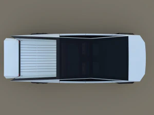 tesla cybertruck white 3D Model