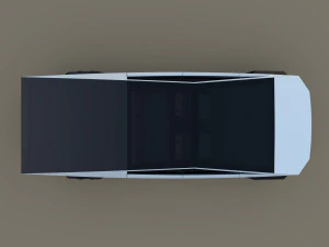 tesla cybertruck white 3D Model