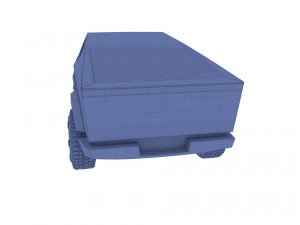 tesla cybertruck white 3D 모델