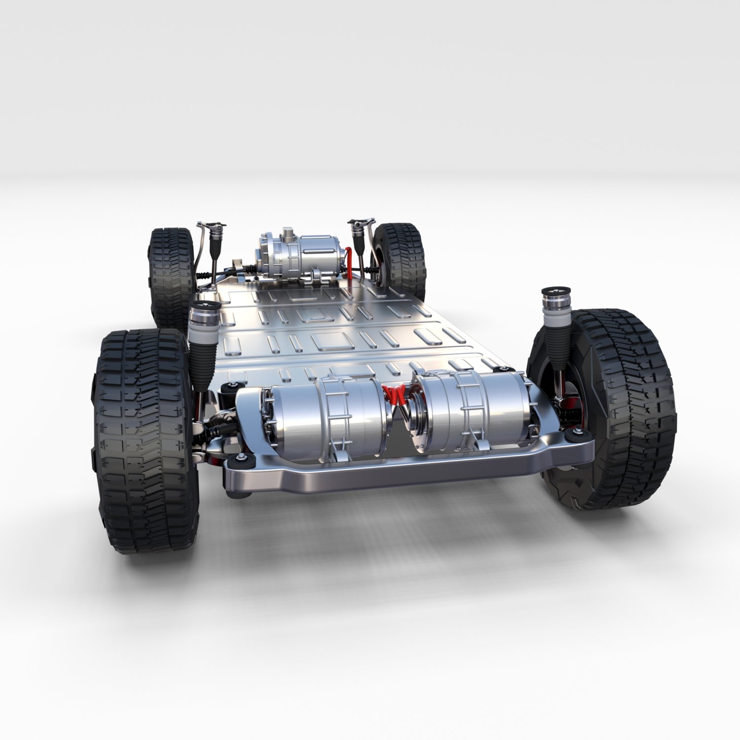 Tesla Cybertruck With Chassis And Interior Red Model 3d In Konsep 3dexport