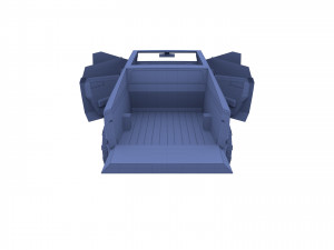 tesla cybertruck with chassis and interior white 3D-Modell