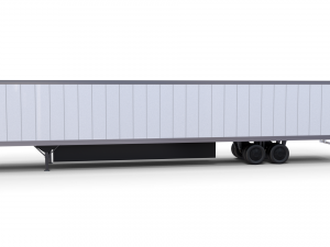 57 foot box semi trailer Modelo 3D