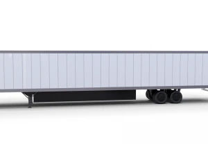 57 foot box semi trailer 3D Model